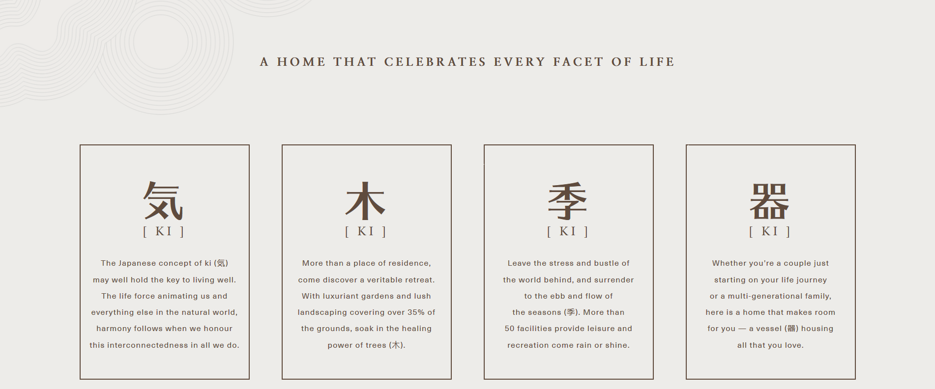 Ki Residences at Brookvale Meaning of Ki